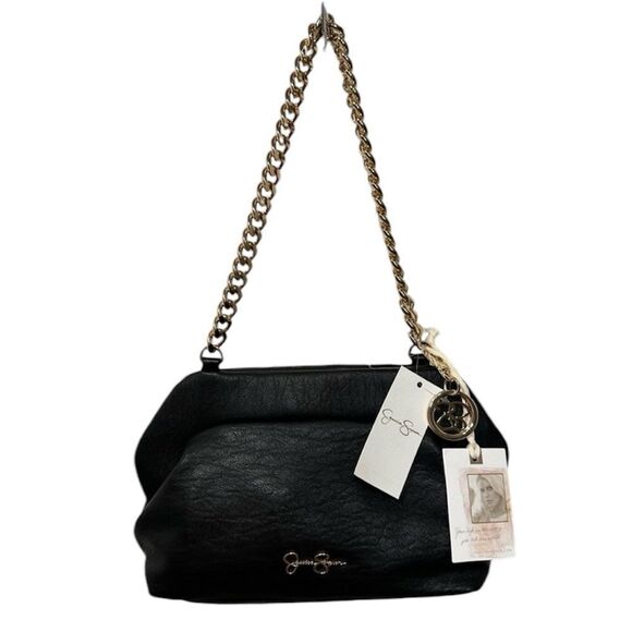 JESSICA SIMPSON GOLD CHAIN CHELSEA CLUTCH PURSE NWT - Picture 2 of 12